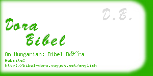 dora bibel business card